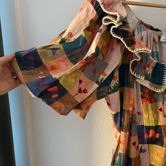 Patchwork floral Casual Maxi Sundress - Picture 2 of 3
